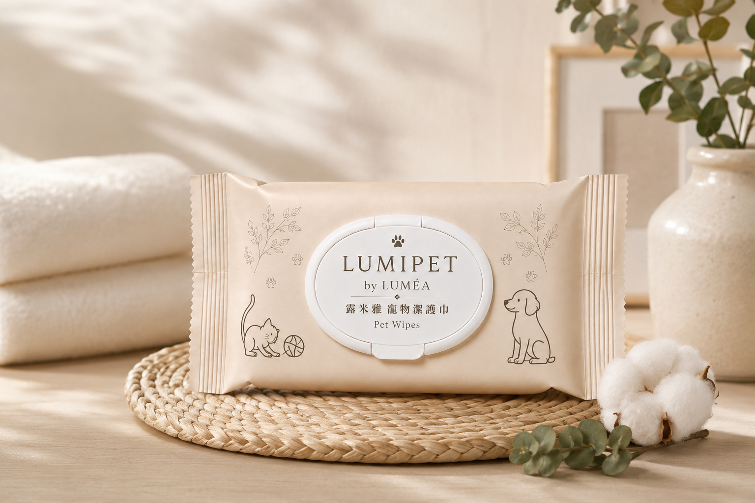 LUMIPET by LUMÉA 露米寵物潔護巾產品圖